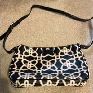 Stylish Black and White Patterned Women's crossbody  Bag